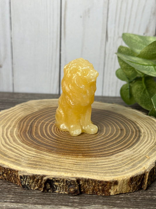 Lion - Orange Calcite