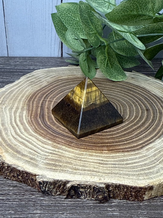 Tigers Eye Pyramid