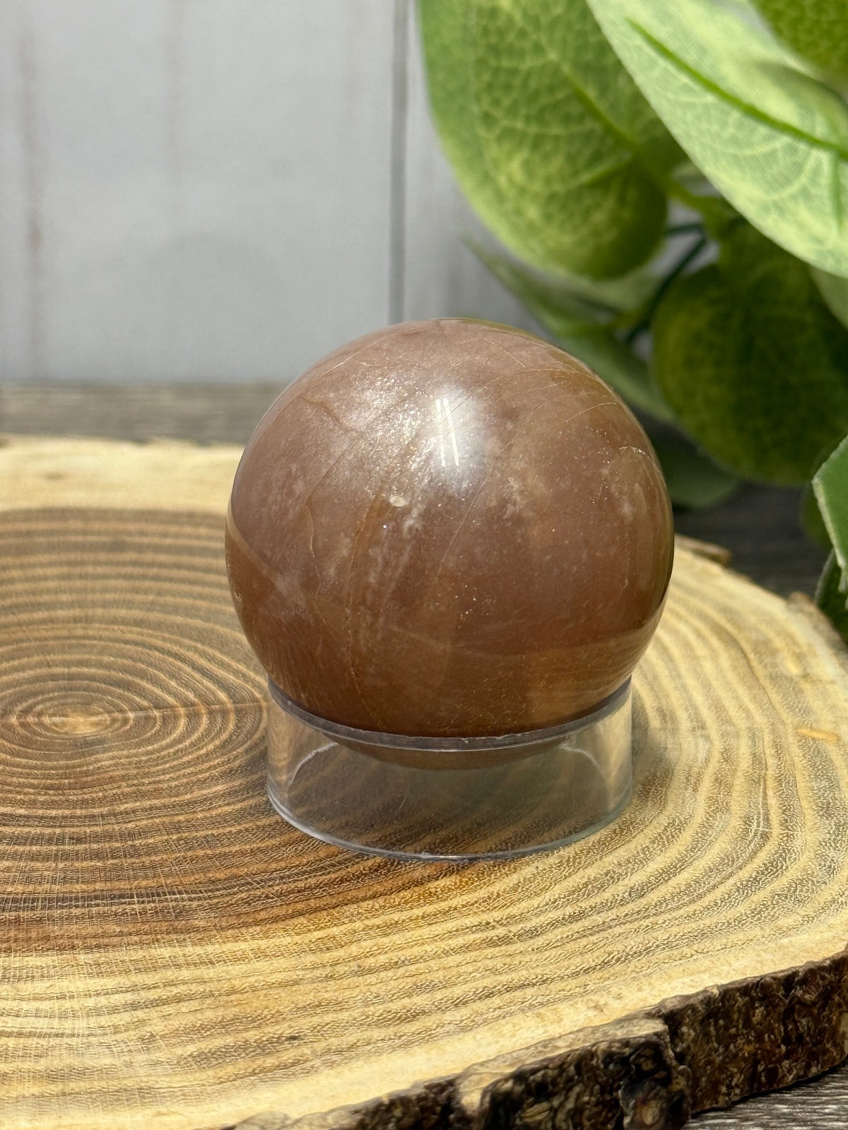 Peach Moonstone Spheres