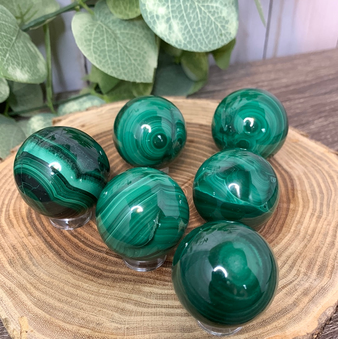 Malachite Small Spheres