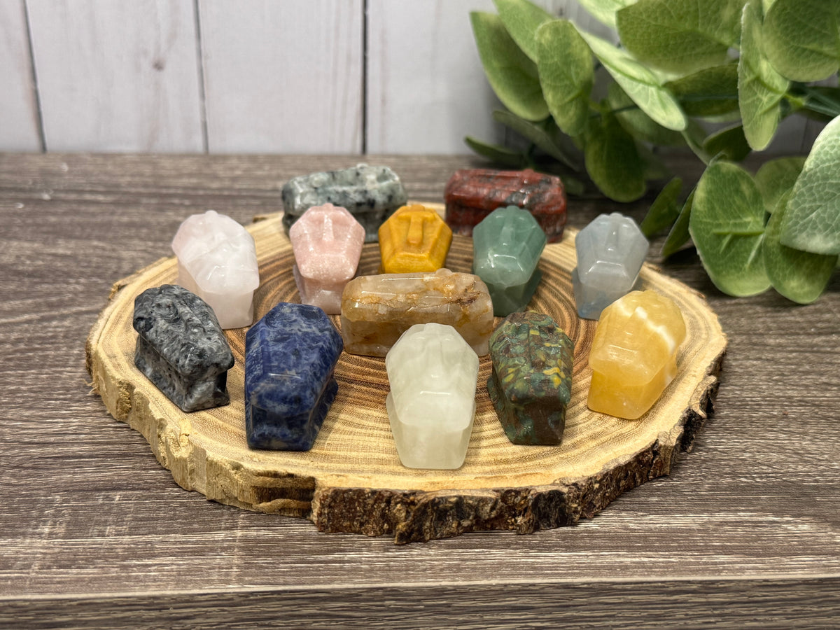Coffin Crystal Carving
