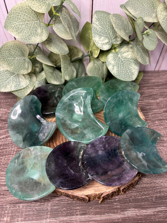 Fluorite Moon Bowls