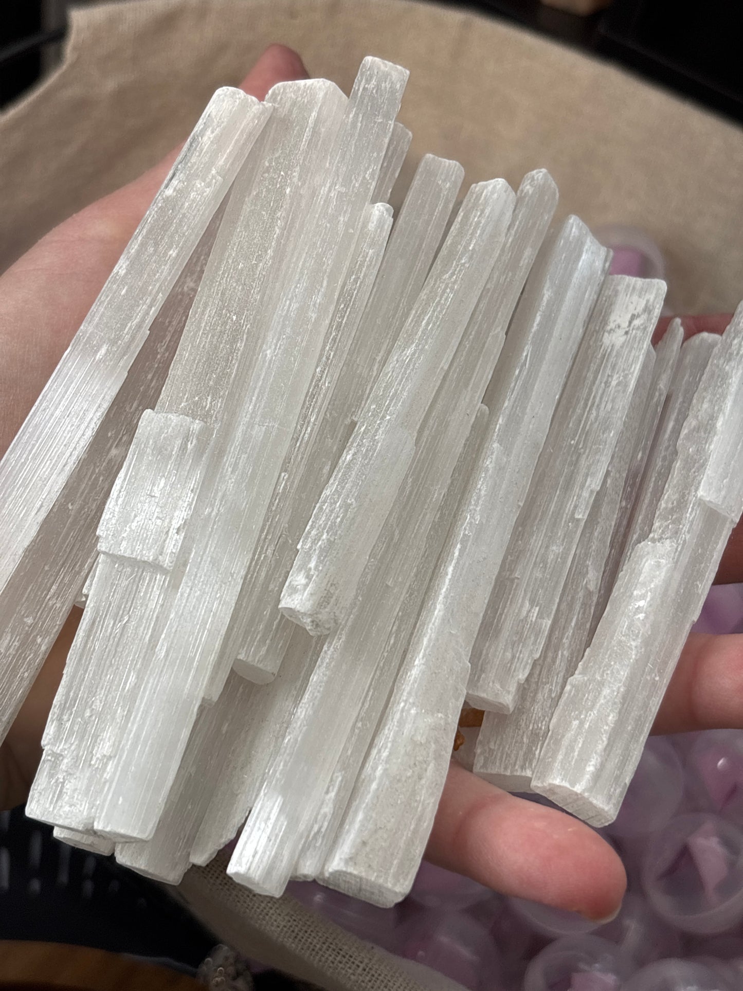 Selenite Wand - small and skinny