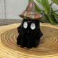 Obsidian Ghost Carving with Different Crystal Hats