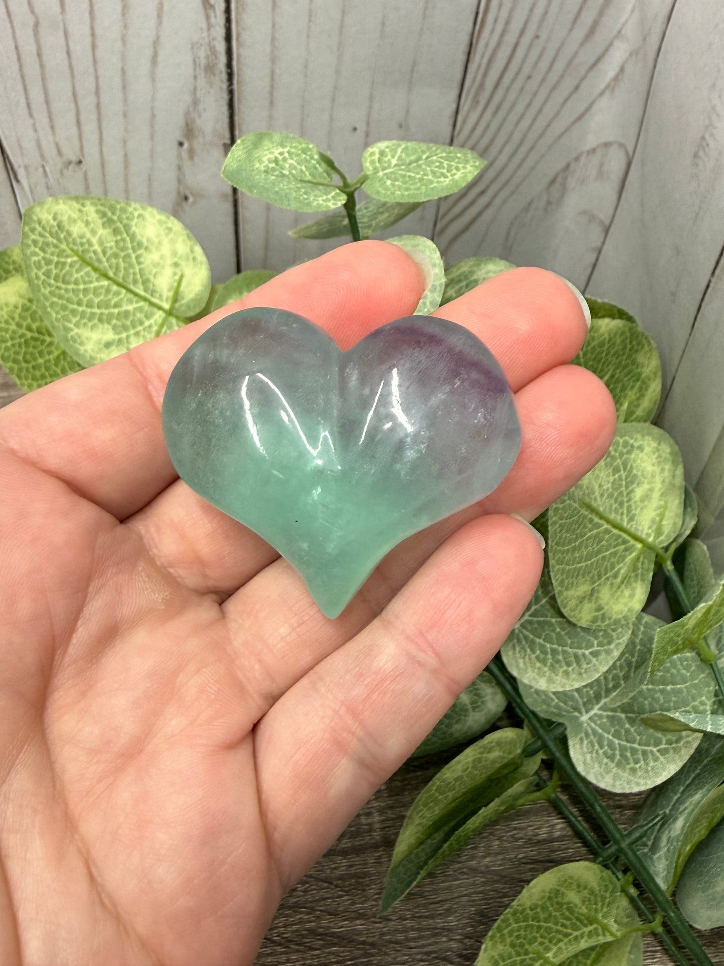 Fluorite Carved Hearts