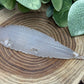 Flower Agate Feather Carvings