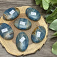 Blue Onyx Palm Stone