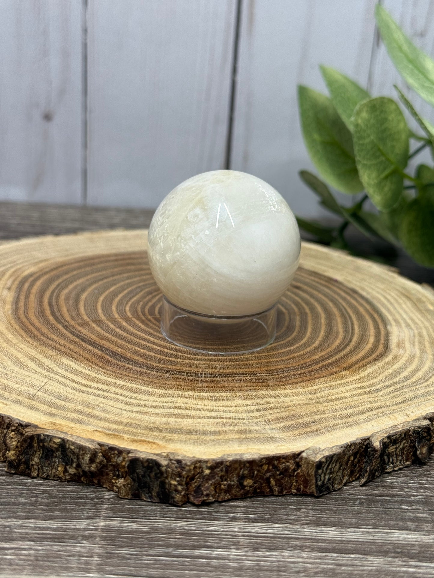 White Moonstone Spheres