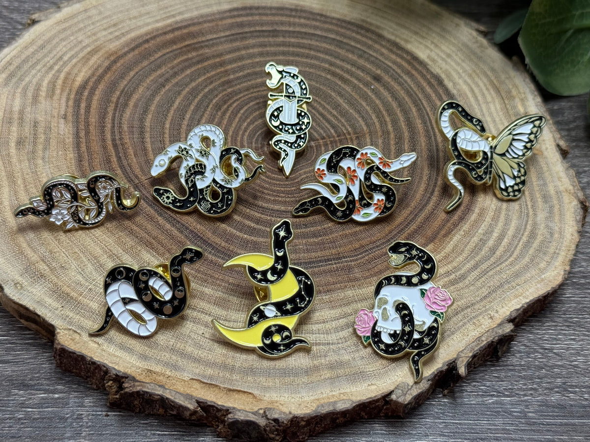 Snake Pins - Multiple Designs
