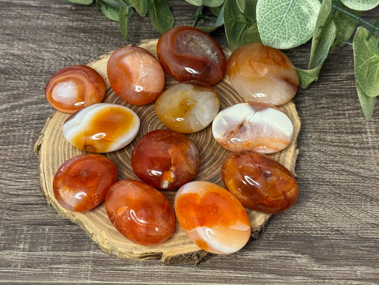 Carnelian Palm Stones