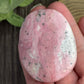 Pink Rhodonite Palm Stones
