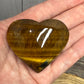Tigers Eye Carved Hearts