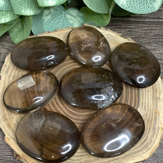 Smokey Quartz Palm Stones