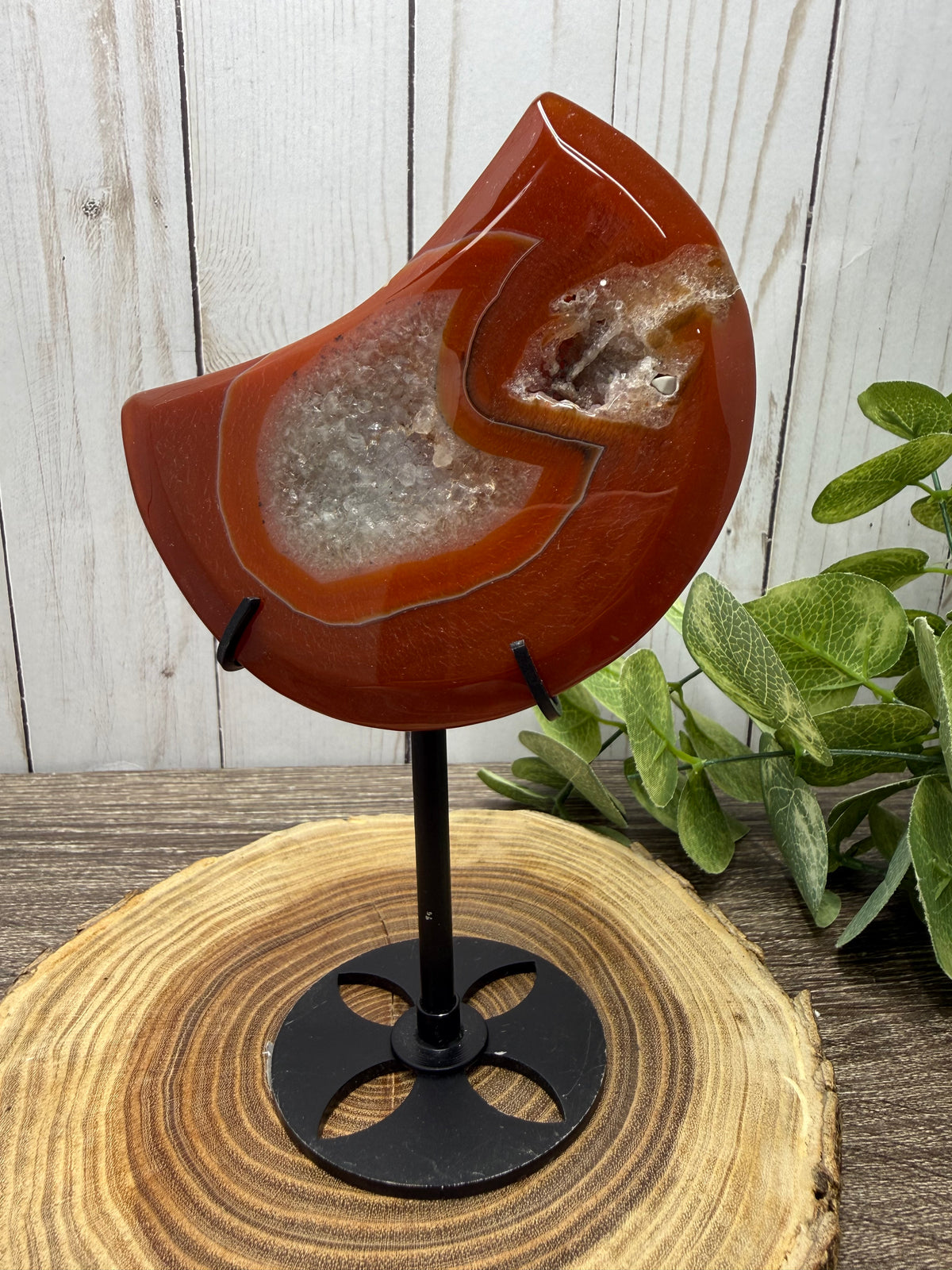 Carnelian Moons on Stands