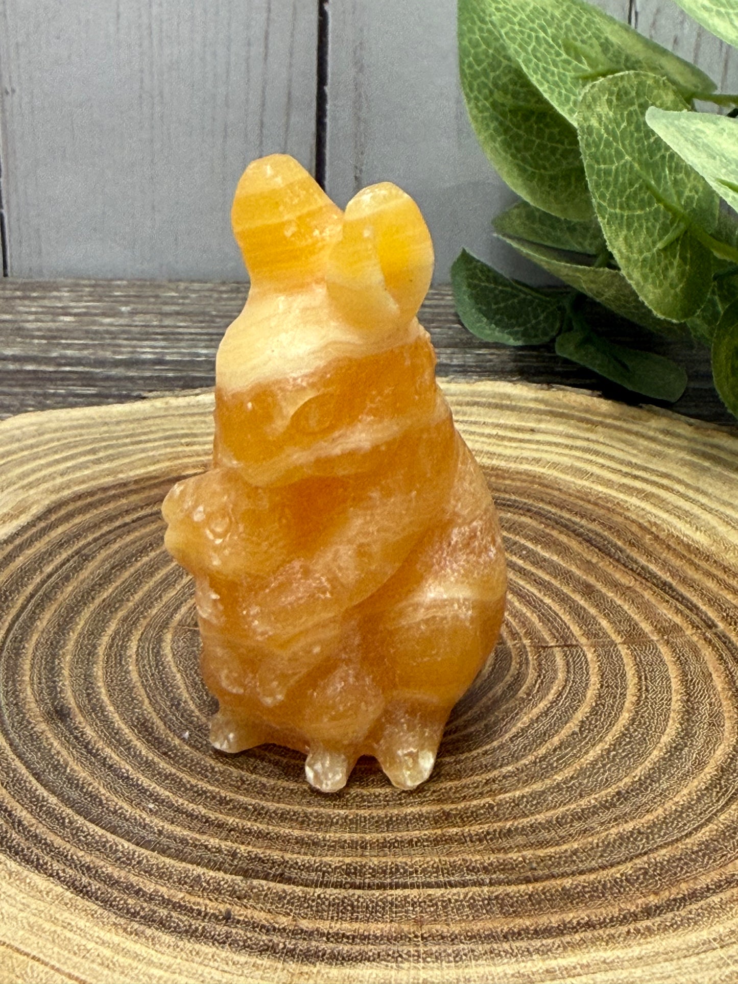 Rabbit Carving - Mom and Baby