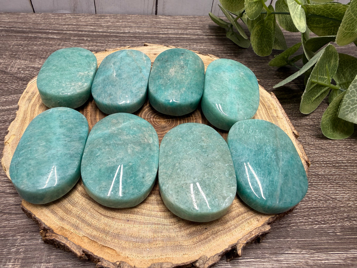 Amazonite Palm Stones