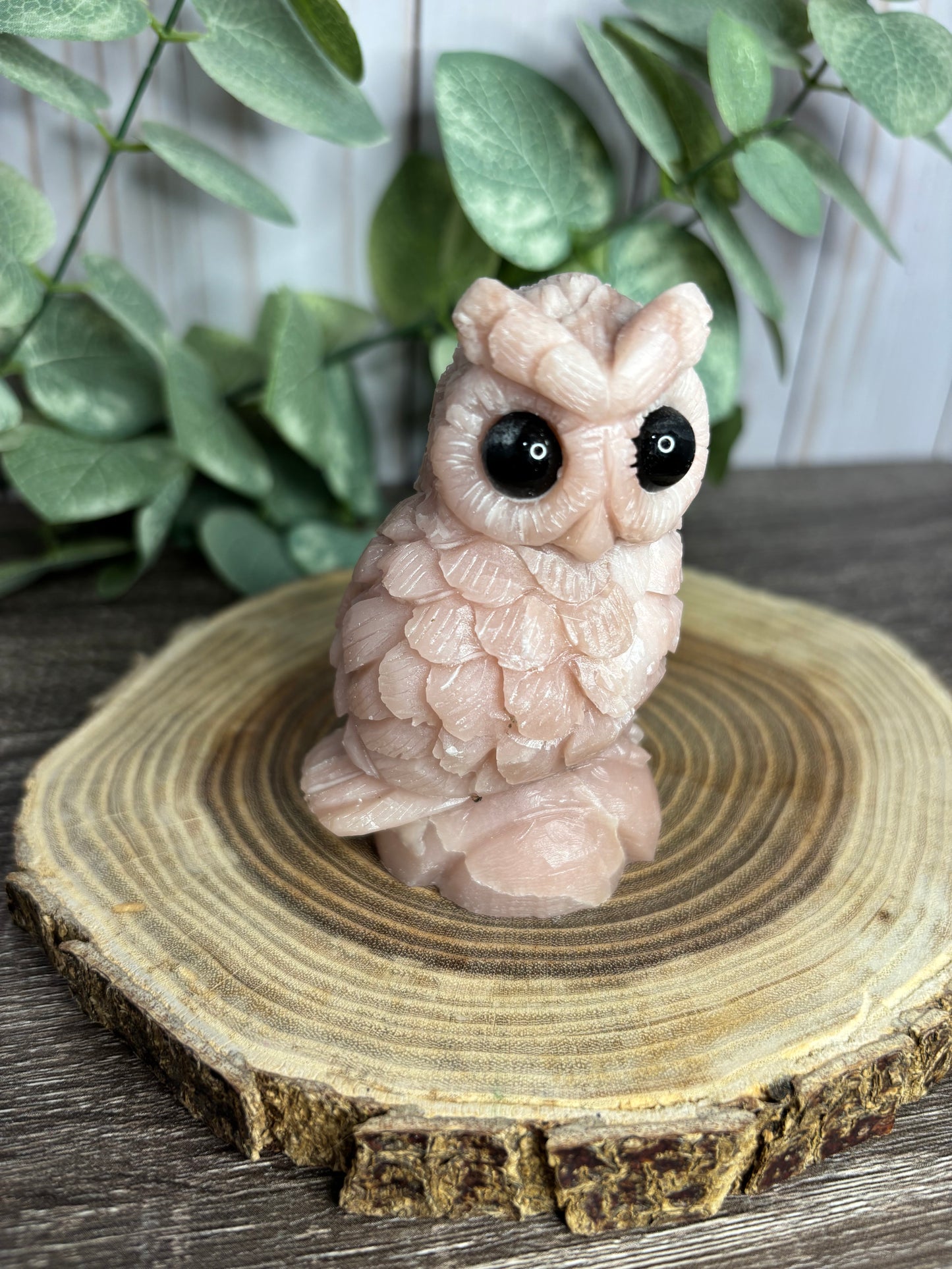 Pink Opal Owls