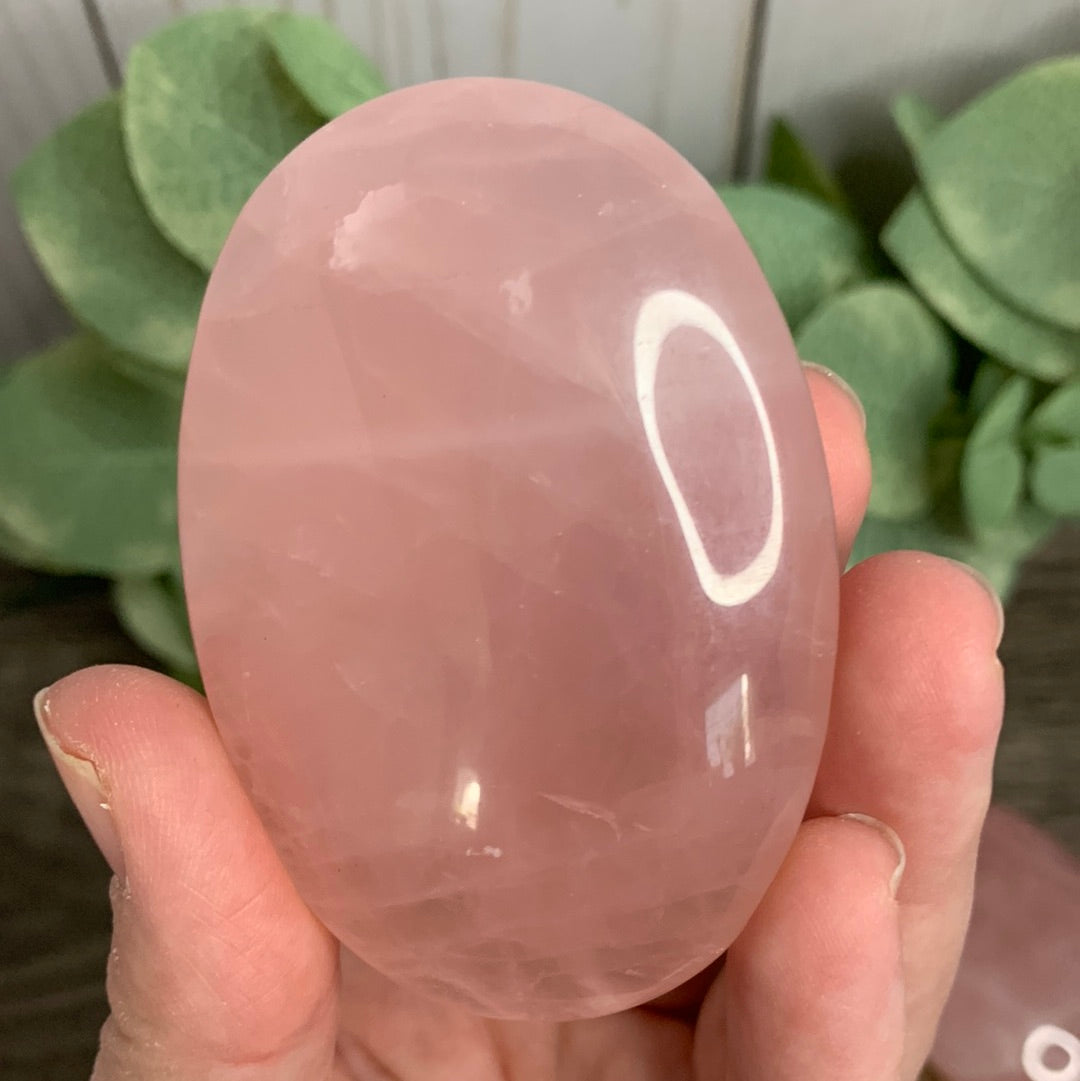 Rose Quartz Palm Stones