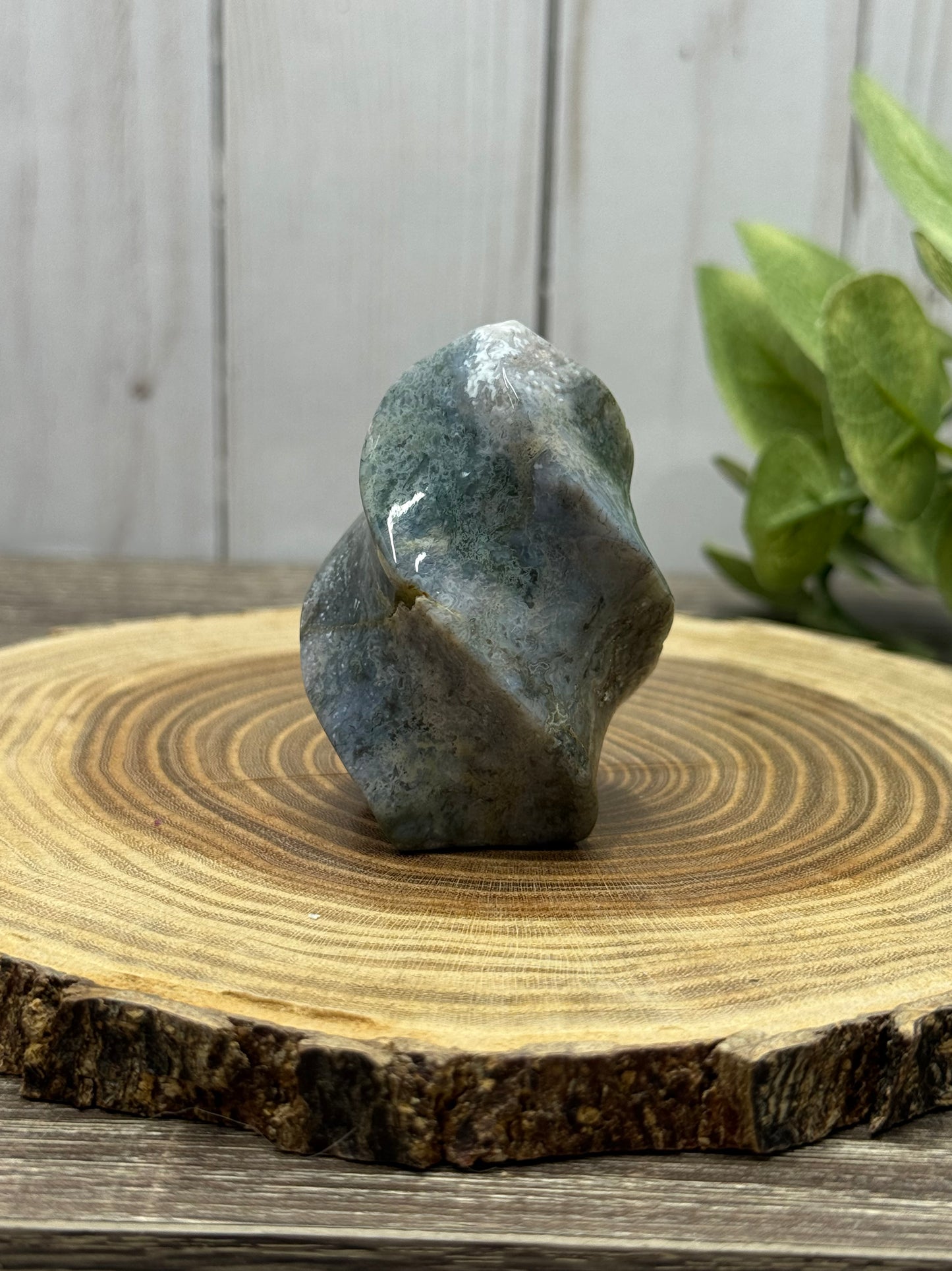 Moss Agate Flames