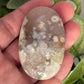 Flower Agate Palm Stones
