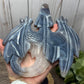 Agate Dragon on Black Stand that Rotates