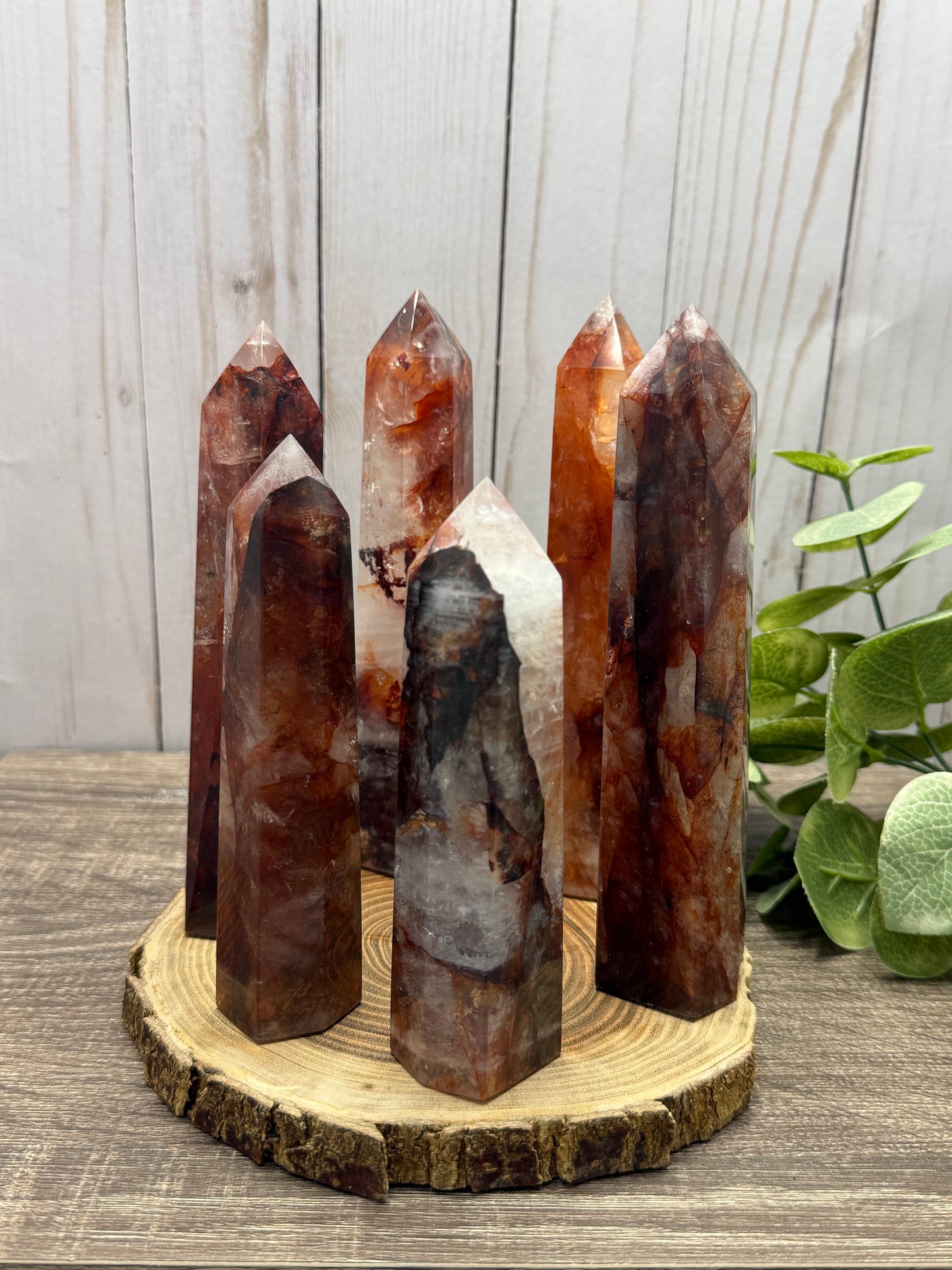 Fire Quartz Towers  - Larger, Full of Rainbows!