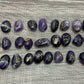 Amethyst Rune Stones Set Crystal with Elder Futhark Letterings - Set 1