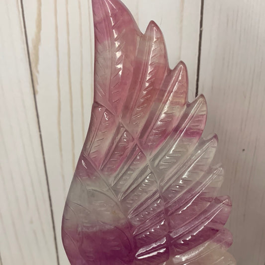 Fluorite Wing on Stand