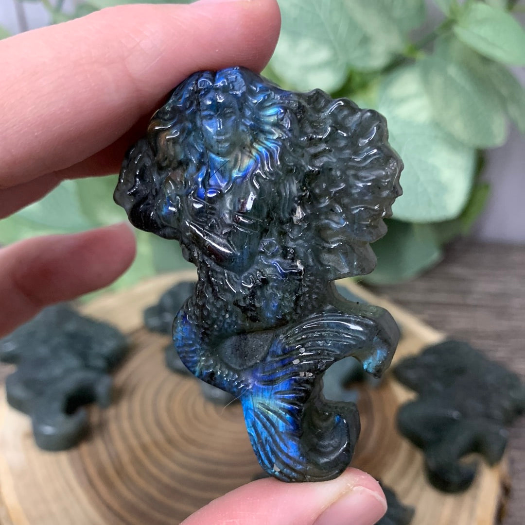 Labradorite Carved Mermaids