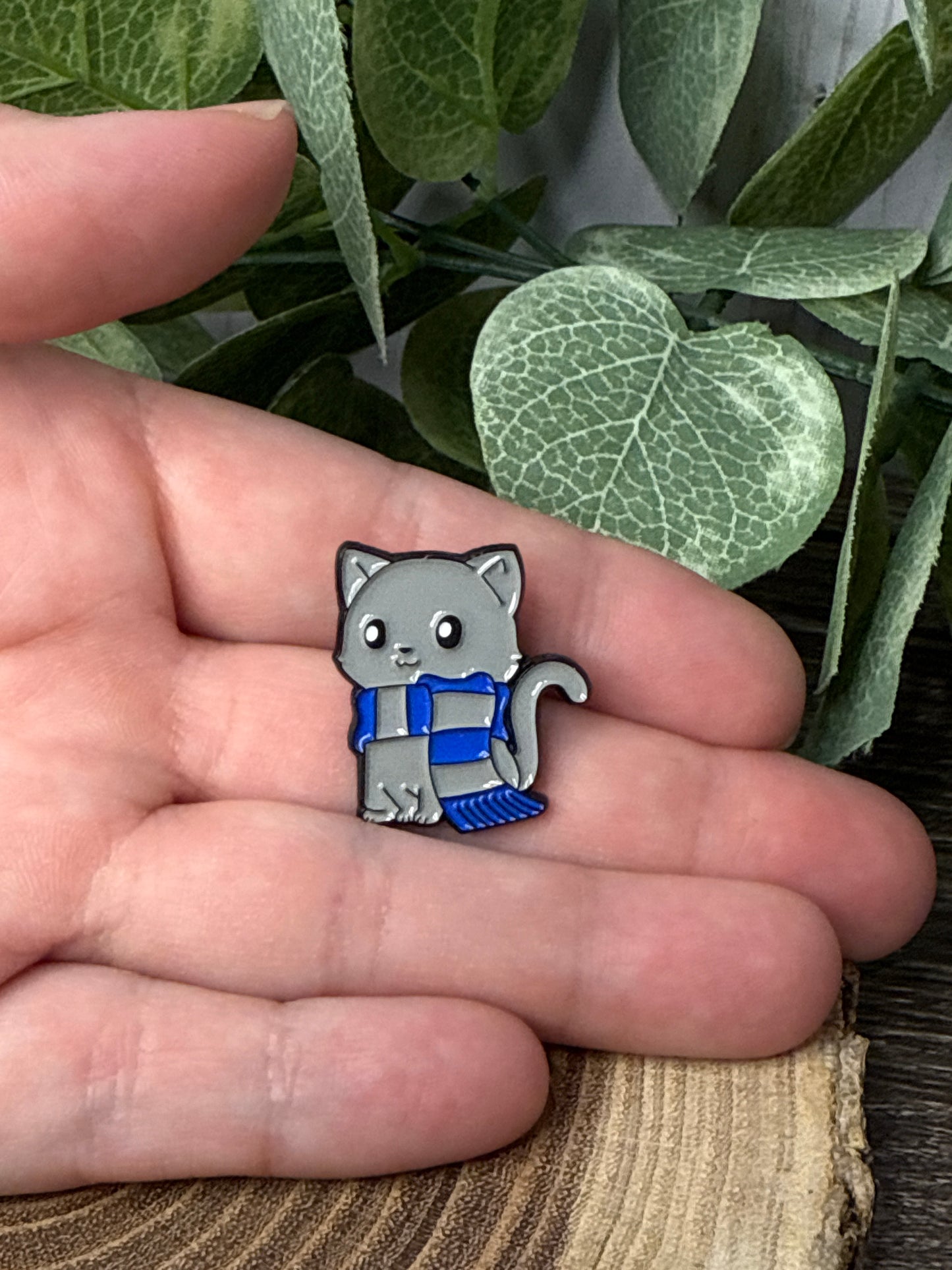 Harry Potter Inspired Cat Pins with Scarves
