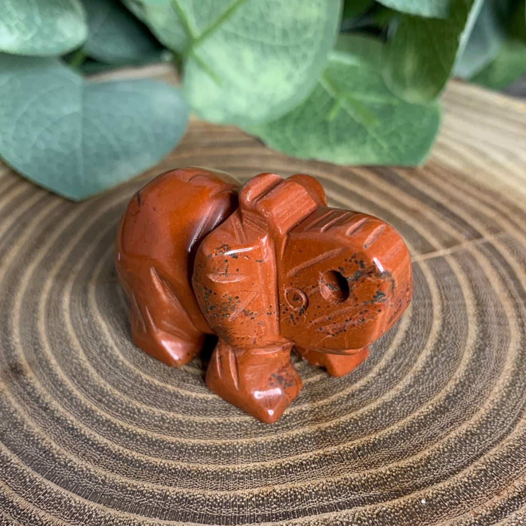 Elephant Crystal Carving - Small