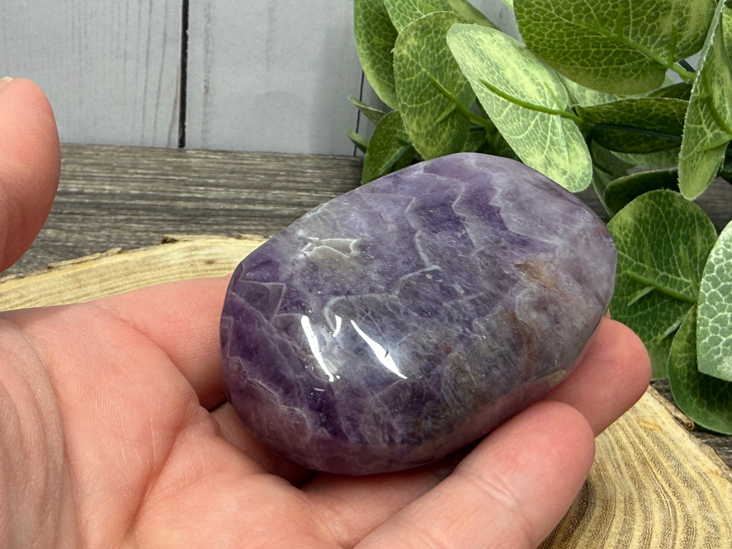 Amethyst and Agate Palm Stones