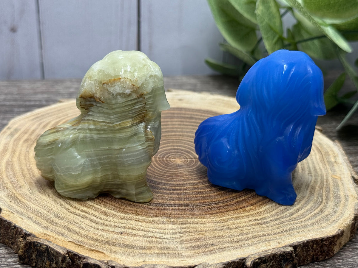 King Charles Spaniel Dog Carvings