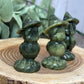 Owl with Witch Hat - Green Jade