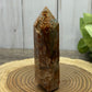 Moss Agate and Carnelian Mixed Tower