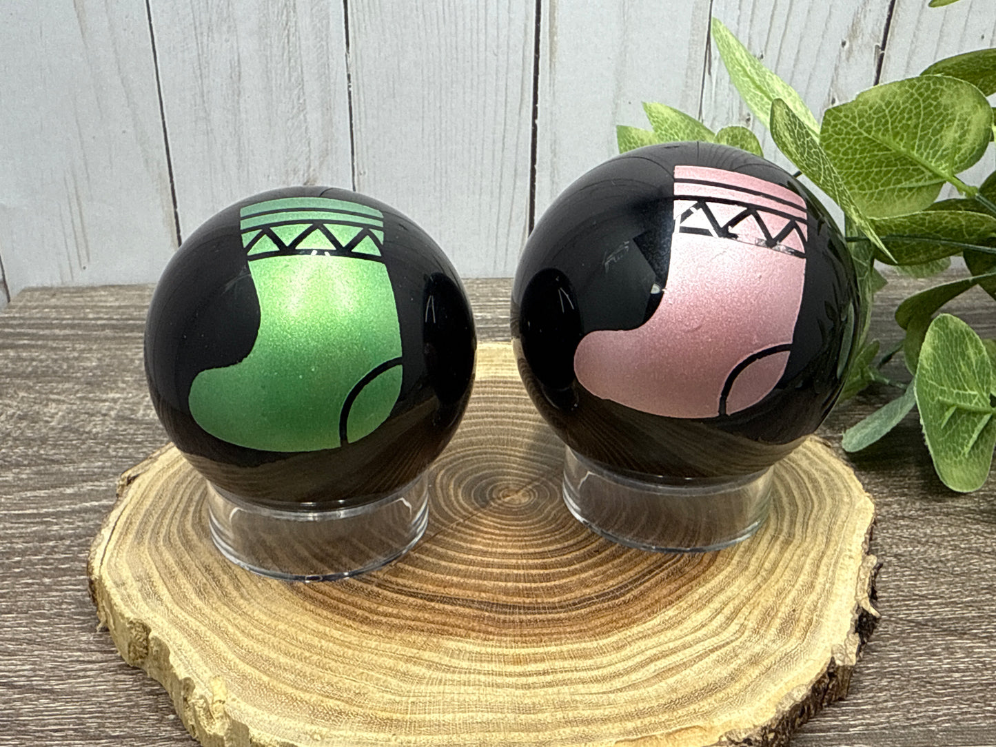 Obsidian Spheres - Christmas/Yule