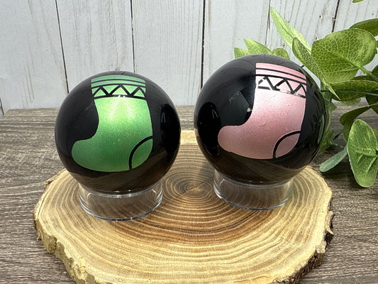 Obsidian Spheres - Christmas/Yule