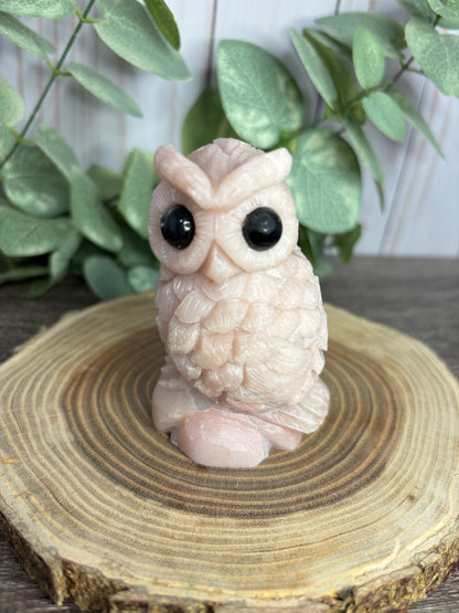 Pink Opal Owls