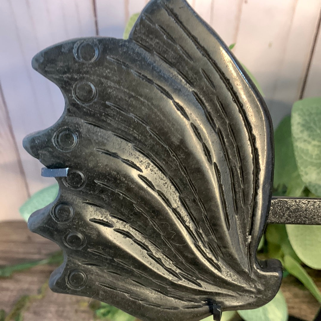 Dragon Wings on Stand - Black Obsidian Large