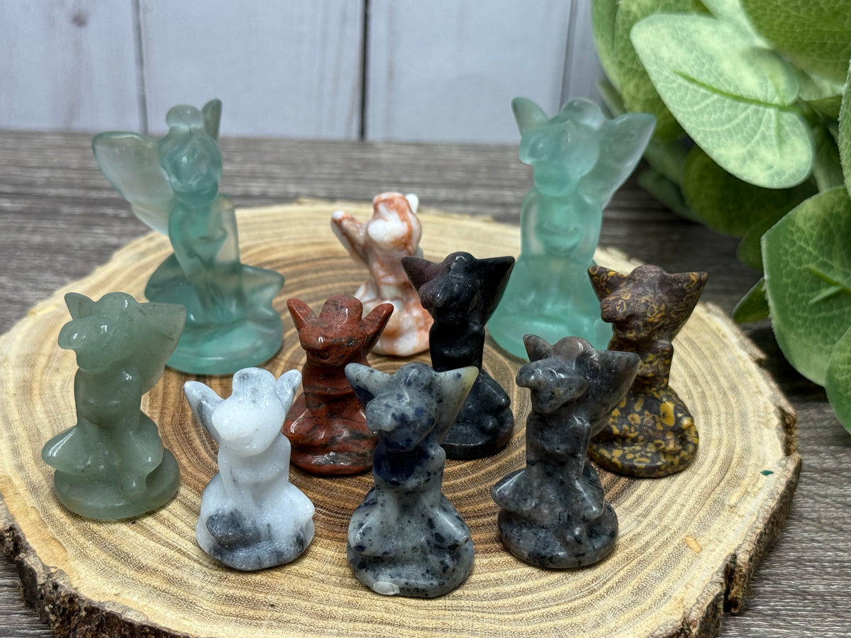 Fluorite Fairy Tinkerbell Carving