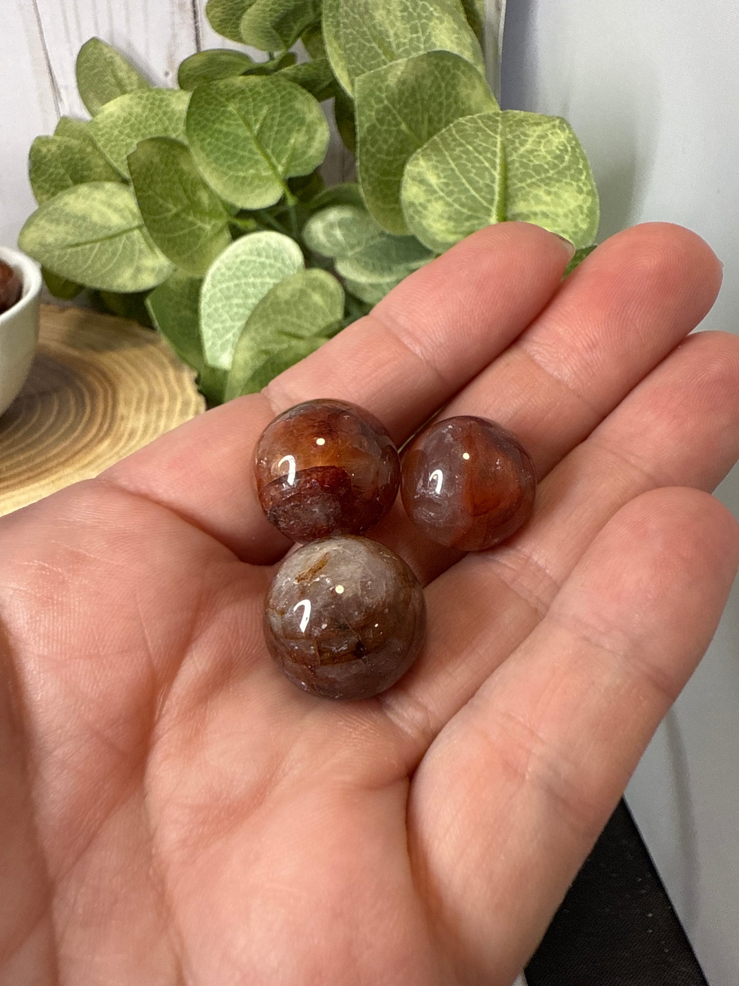 Fire Quartz Mini Spheres