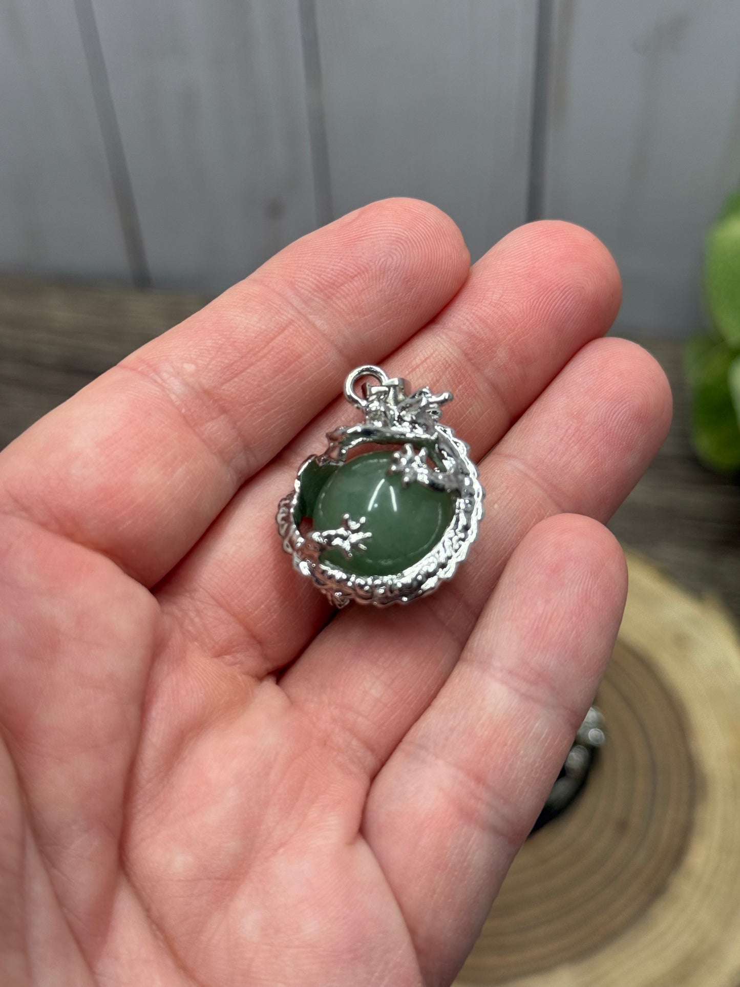 Dragon Wrapped Sphere Pendant