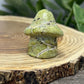 Crystal Ghost Carving With Mushroom Hat