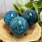 Blue Apatite Spheres