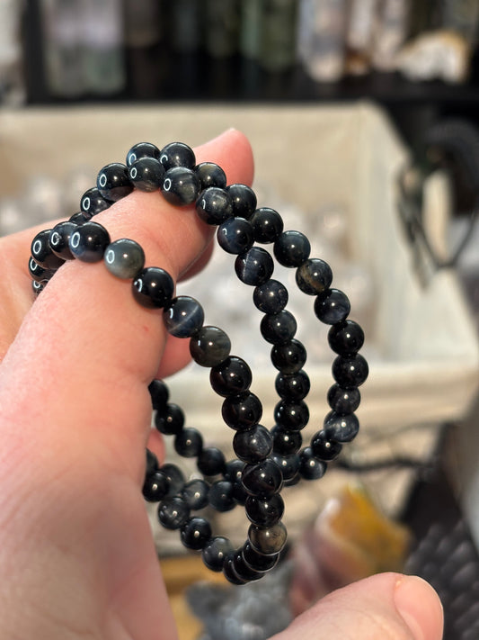 Blue Tiger Eye - Bracelet 6 mm