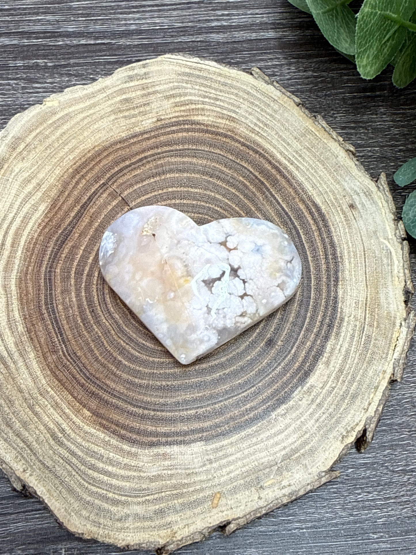 Flower Agate Hearts