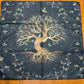 Altar Cloth suede - Tree of Life, Birds, Butterflies, Whimsical leaves