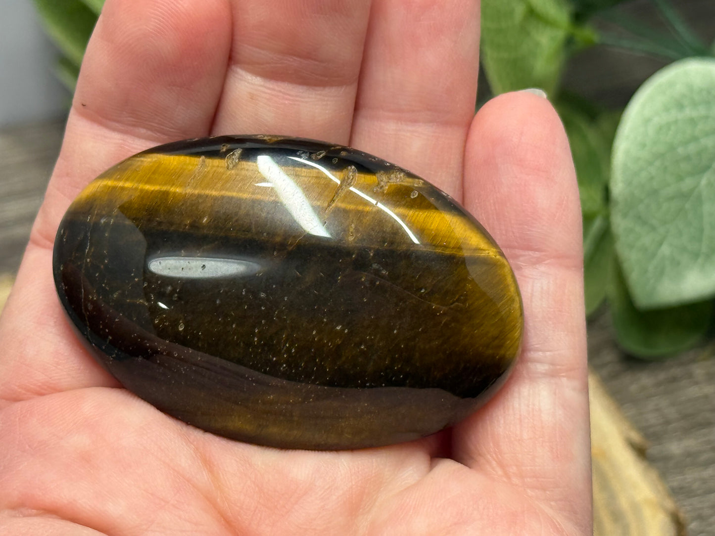 Tigers Eye Palm Stones