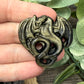Dragon Carvings - Gold Sheen and Silver Sheen Obsidian