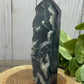 Fluorite Towers with Rough Edge